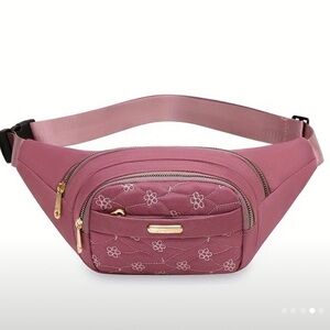 Embroidered Waist Bag , belly pouch , crossbody
